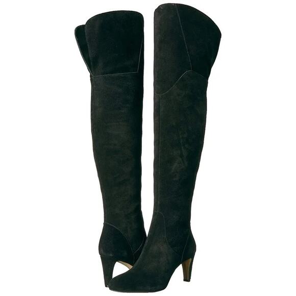 Vince Camuto Women's Armaceli Suede Almond Toe Over Knee Riding Boots size 7 - Picture 2 of 16